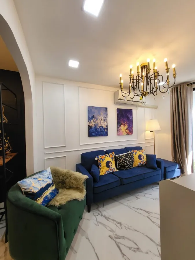 Ratchada Orchid for sale, corner room, very nice decoration, wide balcony, plus a good bathtub This must be booked quickly.