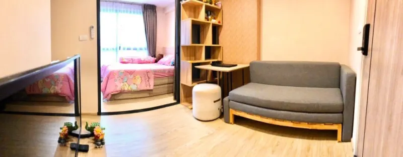 ขาย ดิ เอ็กเซล ไฮด์อะเวย์ สุขุมวิท 50 ชั้น 4 ห้องโปร่ง โล่ง อยู่สบาย พร้อมการตกแต่งที่ครบครัน จองเลย
