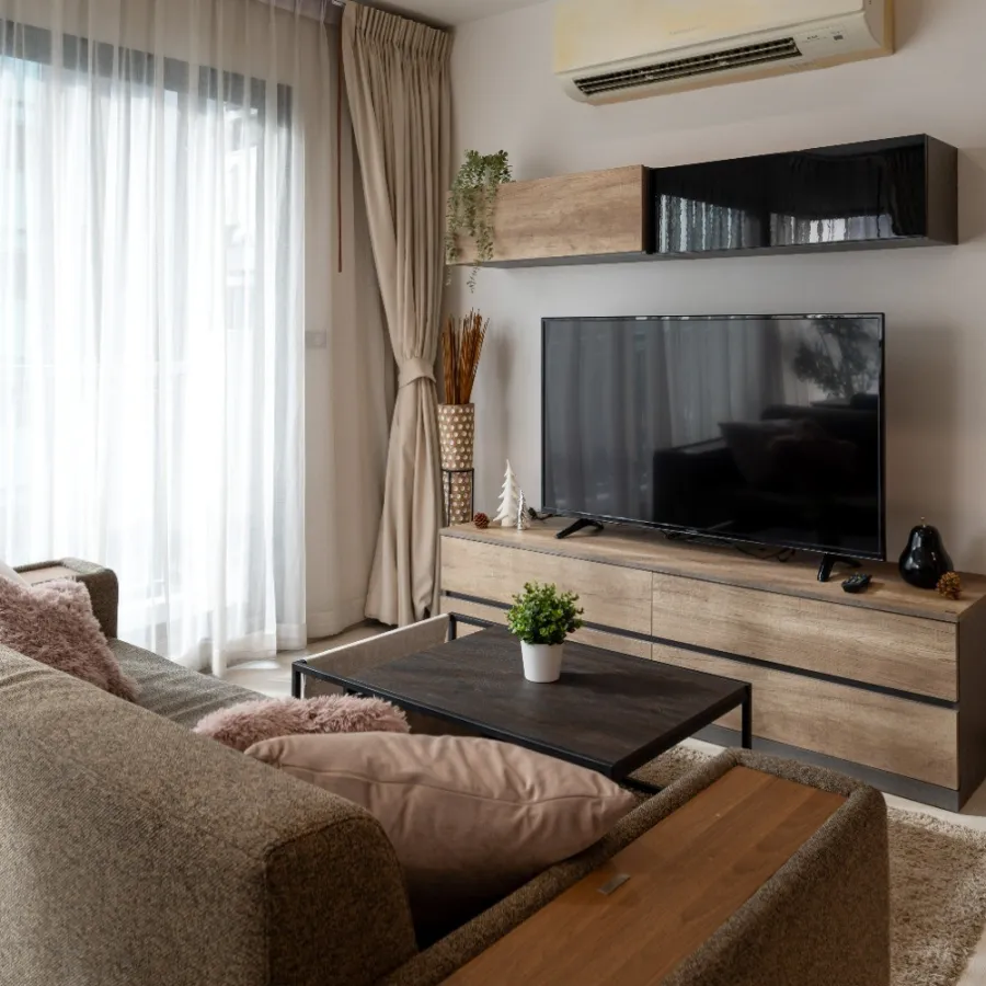 For sale: Rhythm Sukhumvit 36-38, high floor, corner room, city view, beautiful room, fully furnished, ready to move in, reserve now, don't wait.