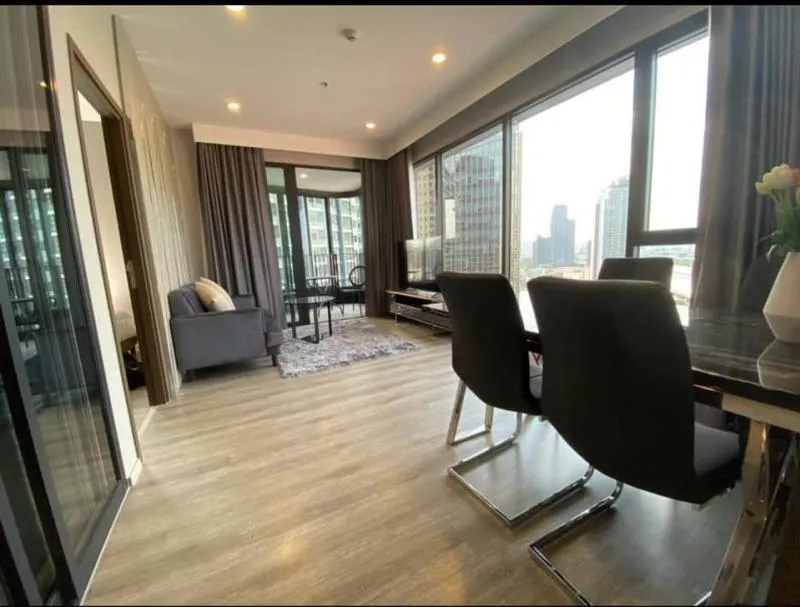 Condo for rent, ideo mobi Asok, 2 bedrooms, 1 bathroom, 23rd floor, city view, comes with full facilities, hurry up