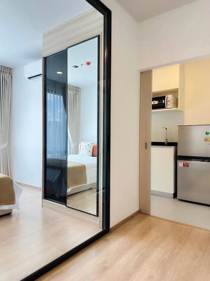 For rent Chewathai Kaset Nawamin, corner room, very private, spacious room, beautifully decorated, comfortable bed, don't miss it.