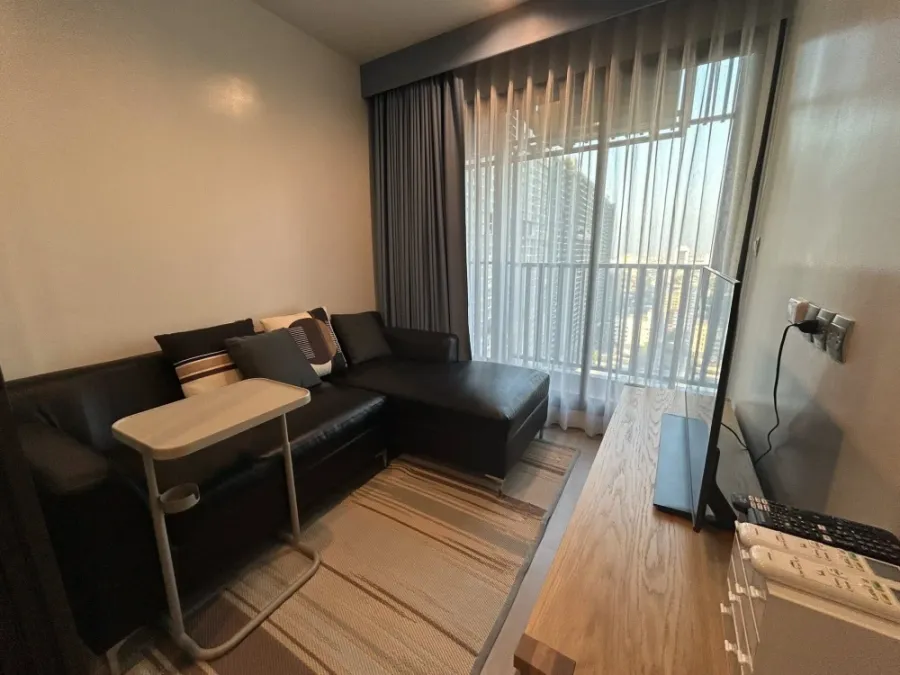 For rent: Life Ladprao, very high floor unit. Fully furnished with appliances, ready to move in.