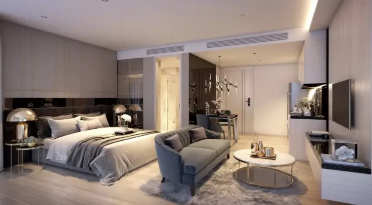 For rent: The Panorama Pattaya (South Pattaya), 8th floor, city view, beautiful room, fully furnished, ready to move in. Interested, hurry and book no