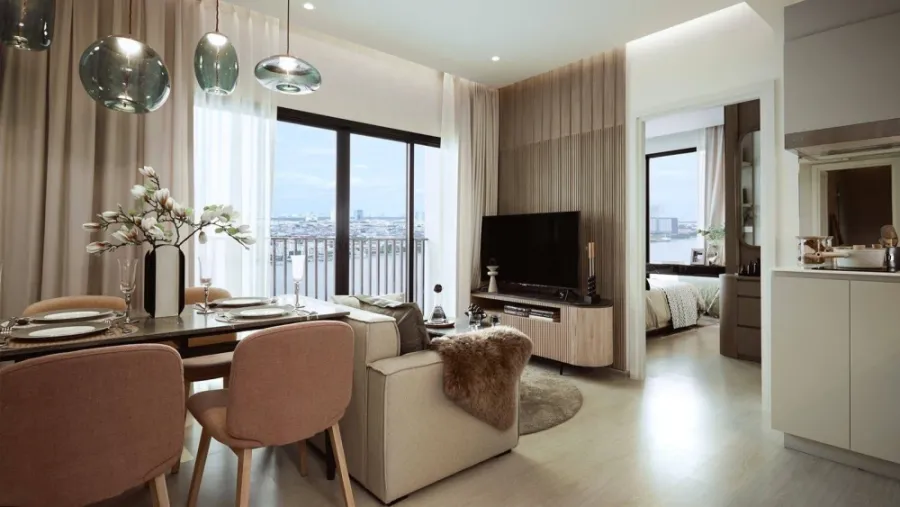 Selling down payment NUE RIVEREST Ratburana, 18th floor, good project, great location, interested, reserve now.