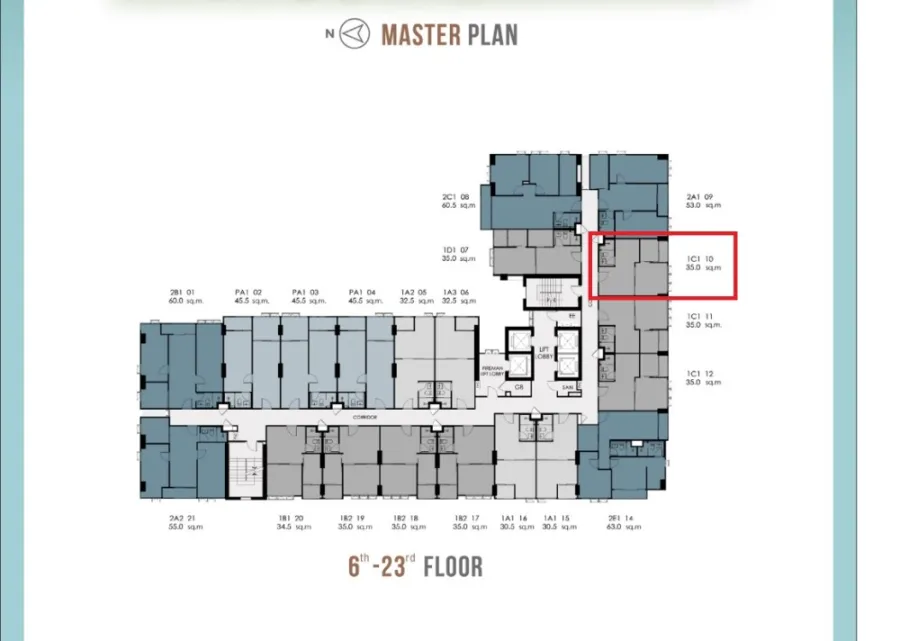 Condo sales down Supalai Loft, Phasi Charoen Station, 18th floor, high view, tangible price Hurry up to own it.