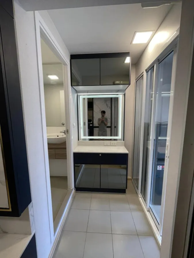 For rent, Plum Condo Rangsit Alive Phase 2, 5th floor, Building A, pool view, beautiful room, nice to live in. Hurry and reserve now. Don't wait.
