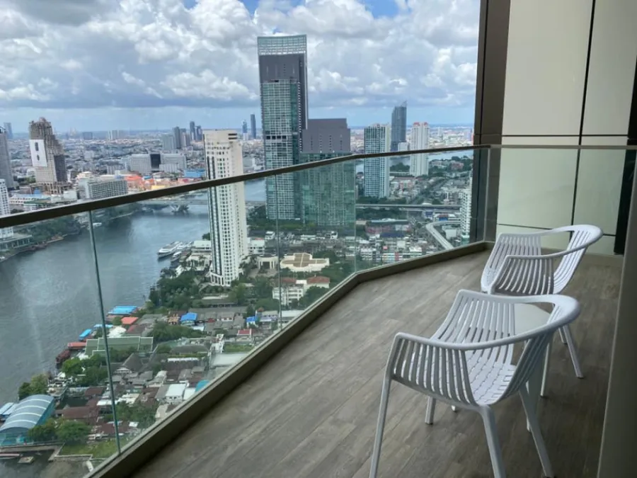 Condo for rent, Magnolias Waterfront Residences (Icon Siam), high floor, beautiful river view, don't miss it.