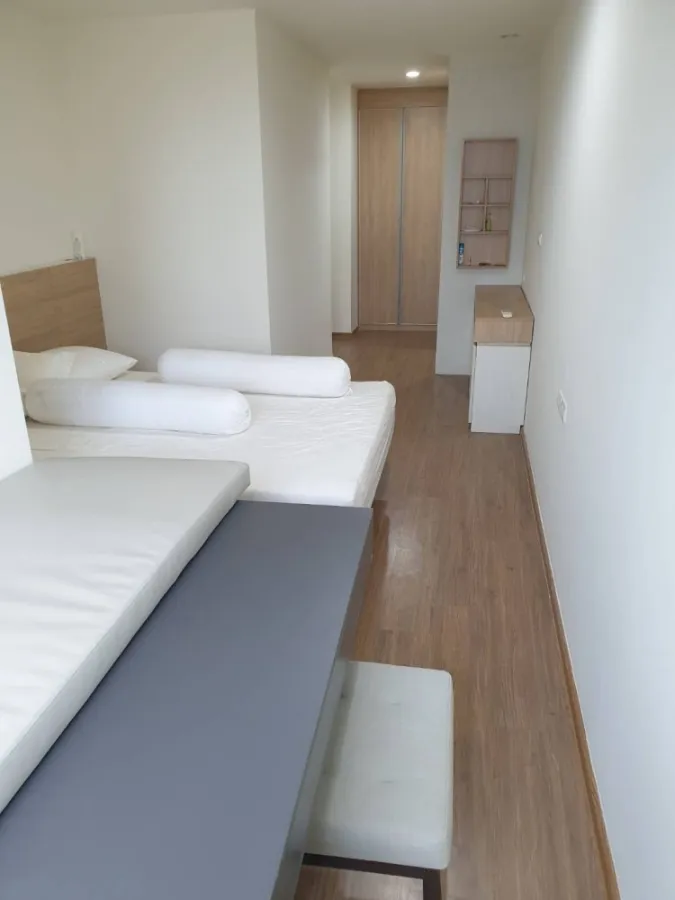For sale, rent, U Delight Residence, Riverfront Rama 3, high floor, Chao Phraya River view, fully furnished, if interested, book now.