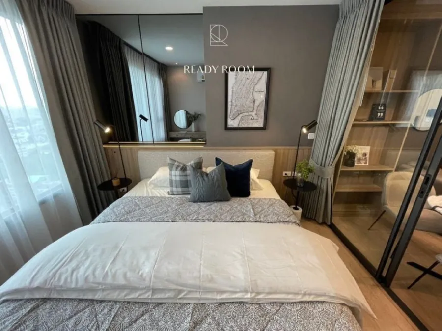 Condo for rent, Chewathai Kaset Nawamin, beautiful view, fully furnished, ready to move in Partition room