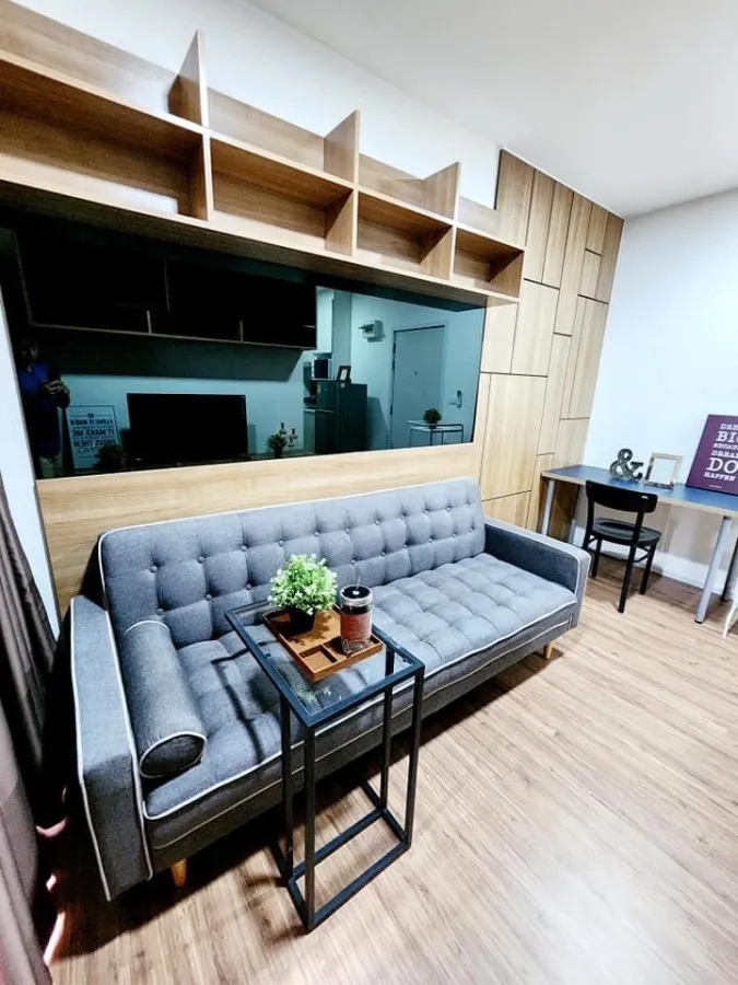 For rent: Notting Hill Sukhumvit-Phraeksa, open view, fully furnished, lots of storage space, urgent
