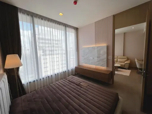 For rent!! The Esse Asoke Condo, 26th floor, city view, beautiful room, fully furnished, ready to move in, don't miss it!!