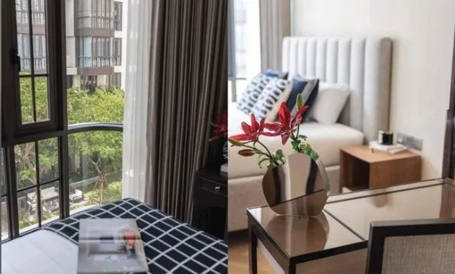 ขาย ให้เช่า The reserve 61 Ekamai ห้องดุดีสุดๆ เฟอร์จัดเต็ม บิ้วอินครบชุด จองเลยจ้า