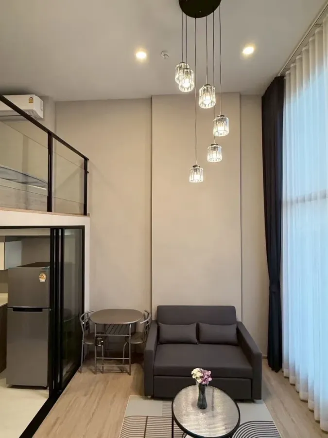 For rent: Origin Plug&Play Nonthaburi Station condo. Nice room, fully furnished with appliances. Just bring your personal belongings and move in!