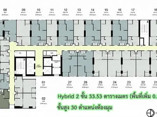 ขายดาวน์ Ideo Ramkhamhaeng - Lam Sali Station ชั้น 30 ห้องมุม คำแหน่งดี จองเลย ด่วนๆ images