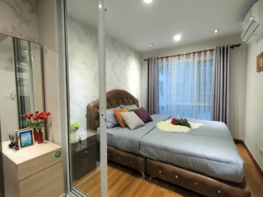 Condo for rent, Regent Home Sukhumvit 81, near Bts On Nut, fully furnished, with washing machine. Come first come first served