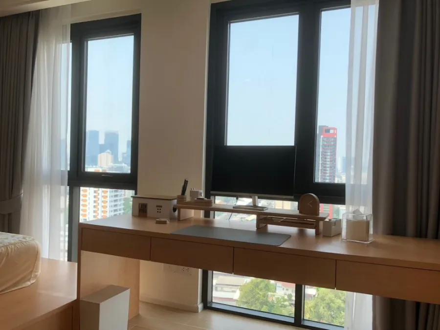 For rent!! Regal Sathorn Narathiwat, 22nd floor, beautiful room, newly renovated, Muji style, fully furnished, ready to move in. Don't miss out!!