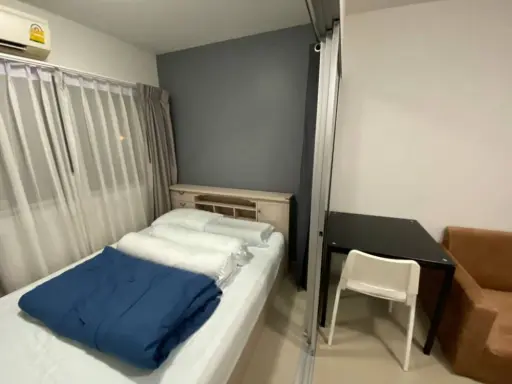 ให้เช่า Plum Condo Park Rangsit 1ห้องนอน 1ห้องน้ำ ชั้น 8 ทิศห้องเย็นสบายไม่โดนแดด เห็นวิวสระ จองเลย