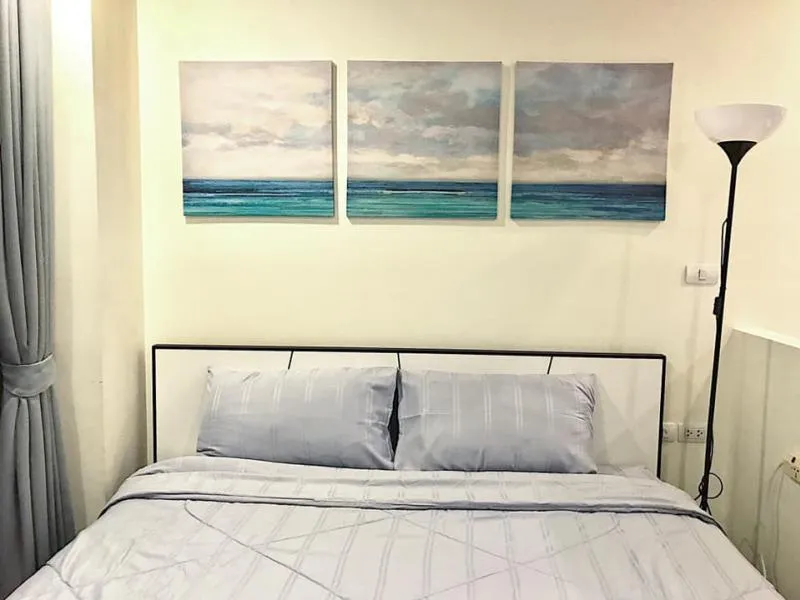 Very urgent for rent: Wish@samyan Studio room, very beautiful decoration, furniture + electrical appliances, ready to move in