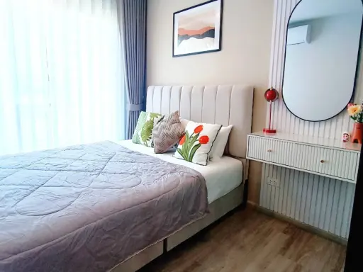 For rent: Regent Home Bangna, fully furnished and ready to move in. Complete with furniture and appliances. Don't miss out!