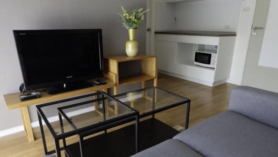 For rent urgently!! Condo Lumpini Place Bangna Km.3 corner room, furniture with electrical appliances, do not miss!!