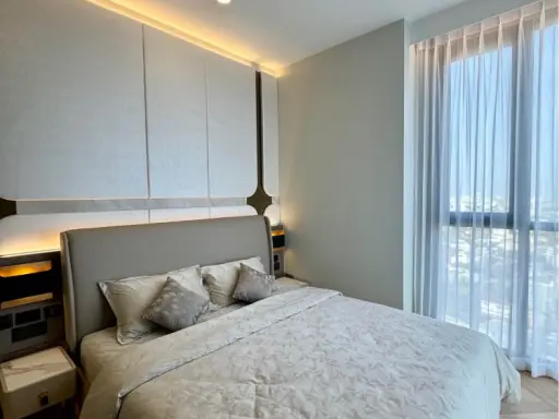 For rent, Park Origin Thonglor, 29th floor, amazing city view, decorated in LUXURY style, extremely beautiful, good like this, don't miss it.