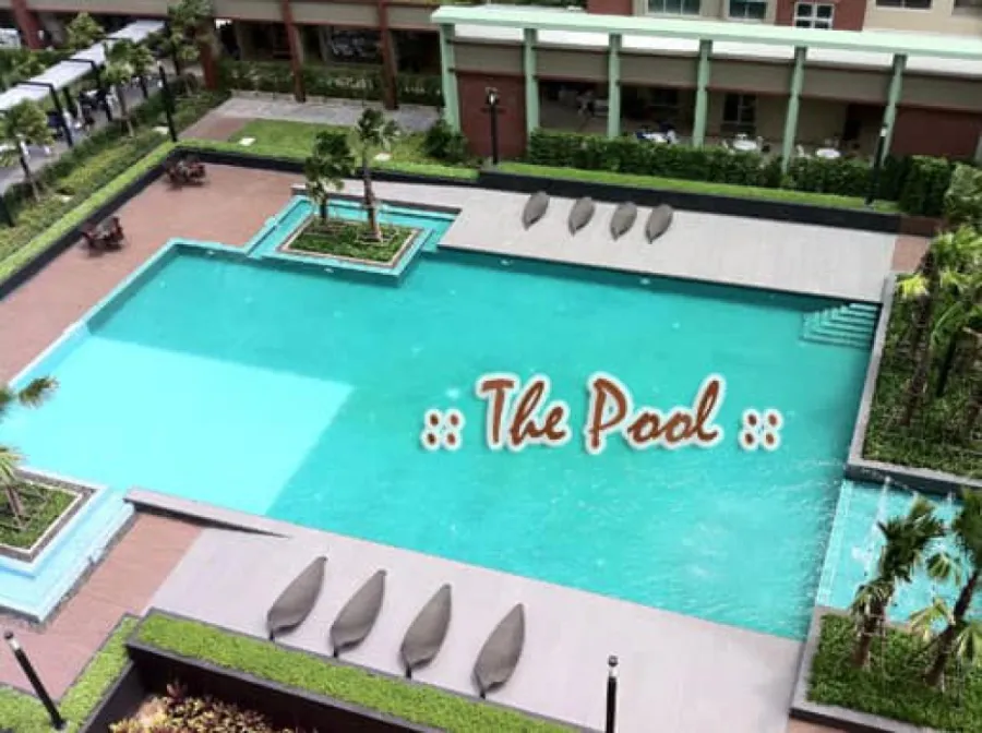 For rent Lumpini Place Ratchayothin, 6th floor, pool view. The weather is good, the wind is always in. The room is nice to live in. Don't miss out on