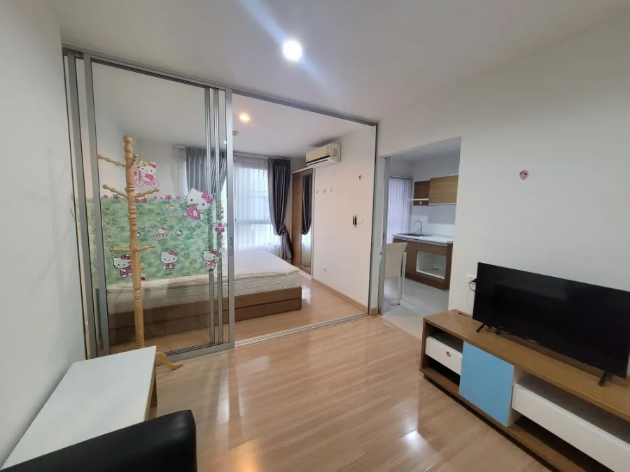 Sell and rent The Niche ID Bang Khae, fully furnished room Get cool breeze from the south balcony all year round.