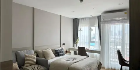 ให้เช่า Supalai veranda ramkhumhaeng ห้อง STUDIO ตกแต่งสไตล์ MINIMAL สวยและดีมีอยู่จริง จองเลย