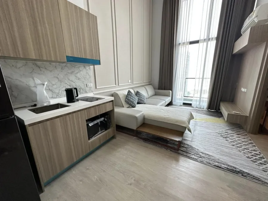 Condo for rent, Loft Altitude Unicorn Sathon Thaphra, 2-storey room, modern style, built-in bang, good price, book now.