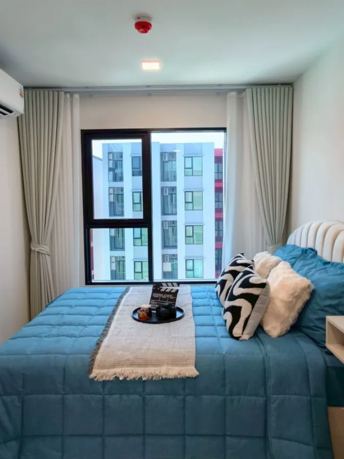 ให้เช่าคอนโดใหม่แกะกล่อง ฟังก์ชัน 1 Bed Extra ตึก D ชั้น 7 วิวสระสวยจัดเต็ม ใกล้ ม.ธรรมศาสตร์ รังสิต | ✨ Kave Wonderland (เคฟ วันเดอร์แลนด์)