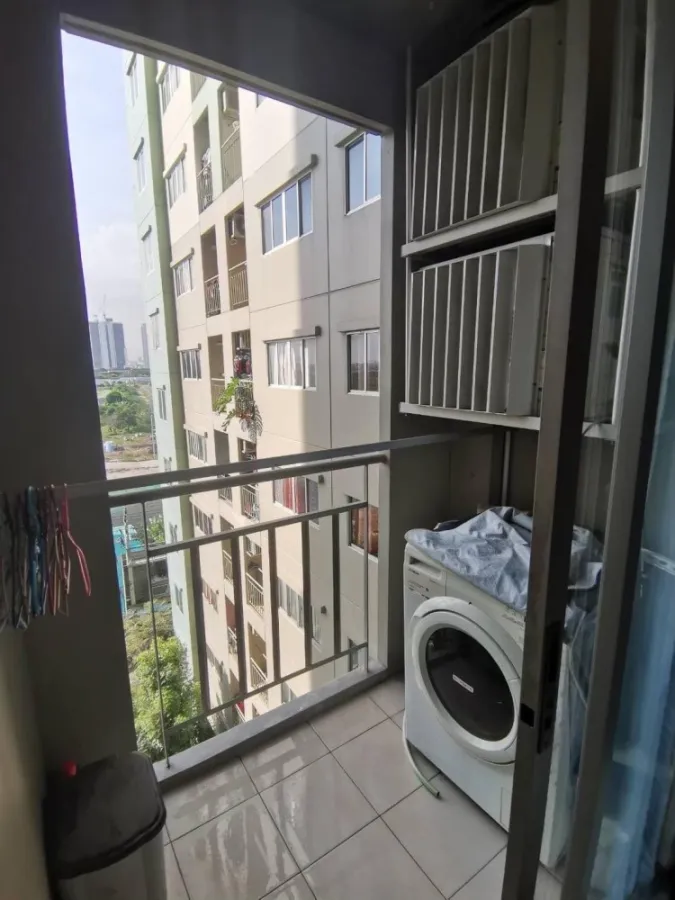 For sale: Lumpini Mega City Bangna, 7th floor, wallpaper installed throughout the room. Well decorated Ready to move in, reserve now.