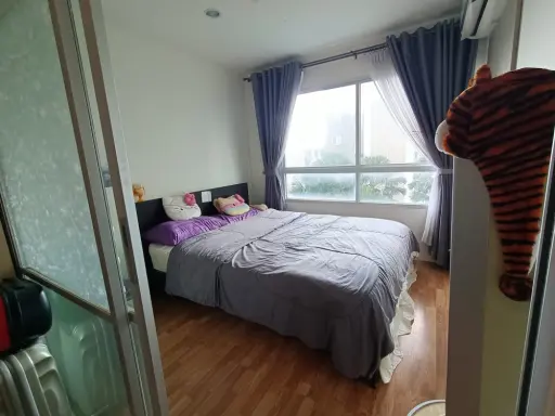 Condo for sale, Lumpini Nawamin, Sriburapha, the room is pool view and the room window overlooks the garden, book now!