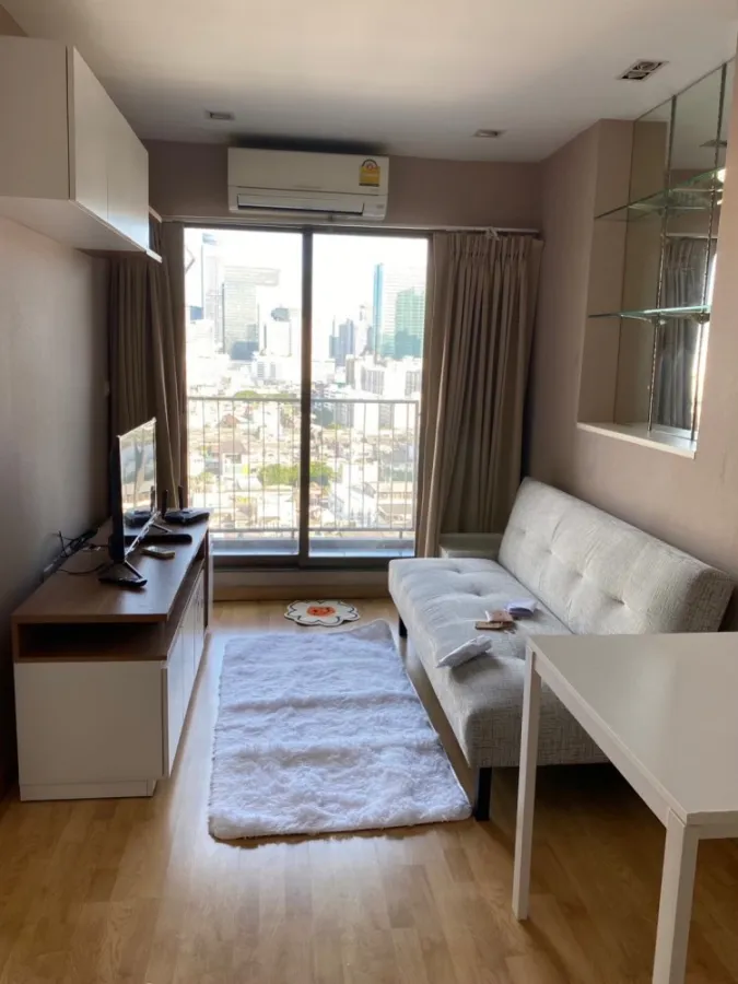 For rent Casa Condo Asoke-Din Daeng, 20th floor, fully furnished, ready to move in, hurry to book now