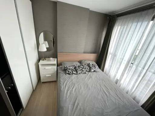 It has arrived. Closed kitchen, high view, clear, not blocked, fully furnished, ready to move in. Condo for rent, The Base Rama 9 - Ramkhamhaeng. images