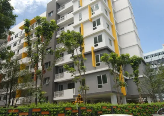 Condo for rent, My condo, Sukhumvit 52, nice room, good size, fully furnished, good price, you can drag your luggage in.