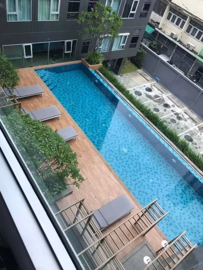 ขาย Aspire วุฒากาศ ห้องน่าอยู่ สิ่งอำนวยความสะดวกพร้อม วิวสระน้ำ จองได้เลยจ้า