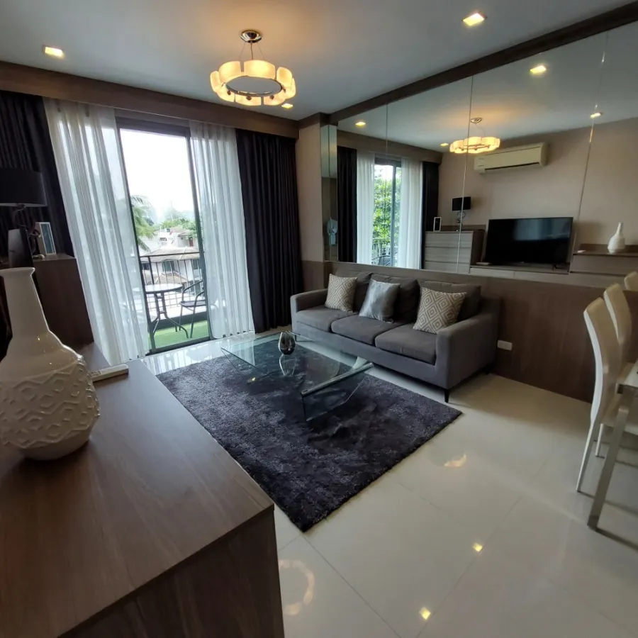 Condo for rent, Trapezo Sukhumvit 16, fully furnished, ready to move in, well built-in, hurry and reserve before you miss the opportunity.