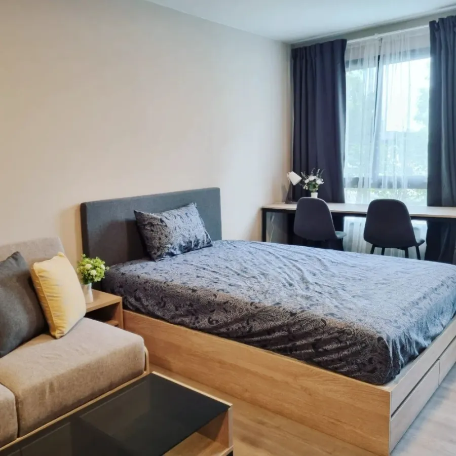 For rent, D Condo Hideaway Rangsit, beautiful room, decorated with garage, don't miss it