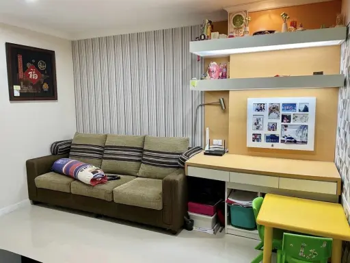 Condo for sale Lumpini Place Rama9-Ratchada, fully furnished, ready to move in with just your bags.