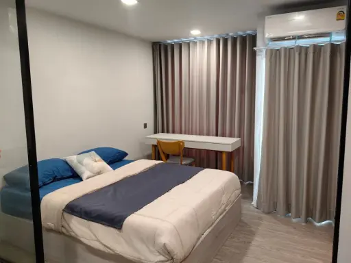 For rent: Kave Seed Kaset, 5th floor, Building C, pool view, fully furnished. A must-book!