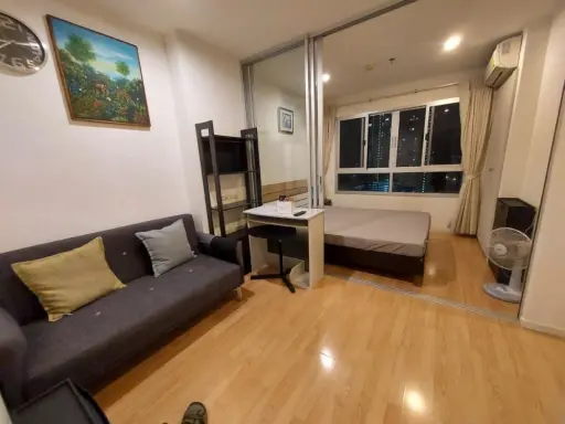 For rent: Lumpini Ville Sukhumvit 77, 14th floor, fully furnished. Reserve now, don't wait, hurry!
