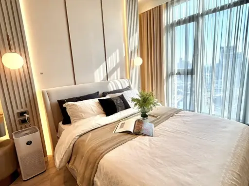 ให้เช่า Rhythm Ekkamai Estate ห้องน่าอยู่ แต่งสวยคุมโทน บิ้วอินเฟอร์นิเจอร์อย่างดี จองเลย