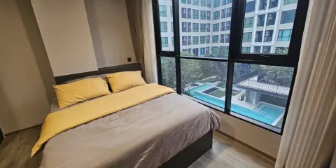 ให้เช่า Atmoz palacio ลาดพร้าว วังหิน 1 bedplus ชั้น 5 วิวสระว่ายน้ำ วิวสวน ลมดีมากๆ มาจับมาจองเลย อย่ารอช้า