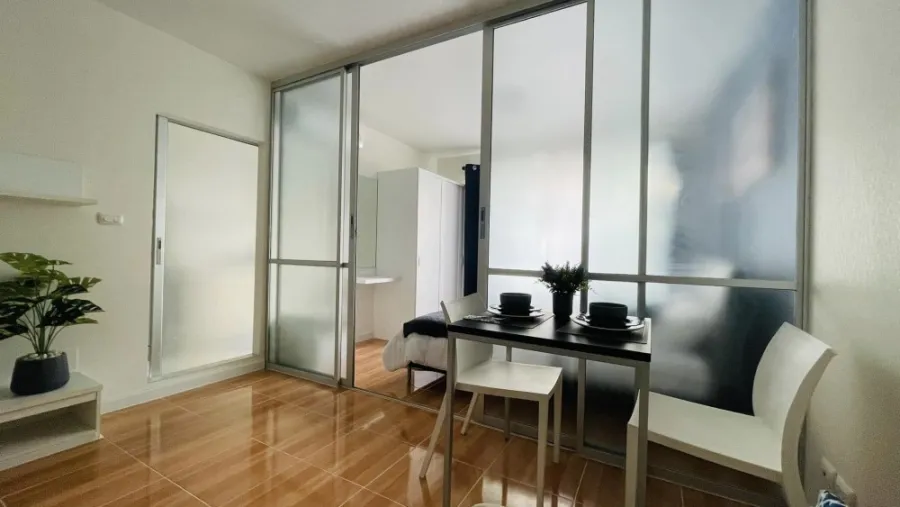 ให้เช่า ดี condo รามคำแหง 64 ห้องกั้นเป็นสัดส่วน แบ่งโซนอย่างลงตัว ราคาสุดคุ้ม อย่ารีรอ จองเลยจ้า