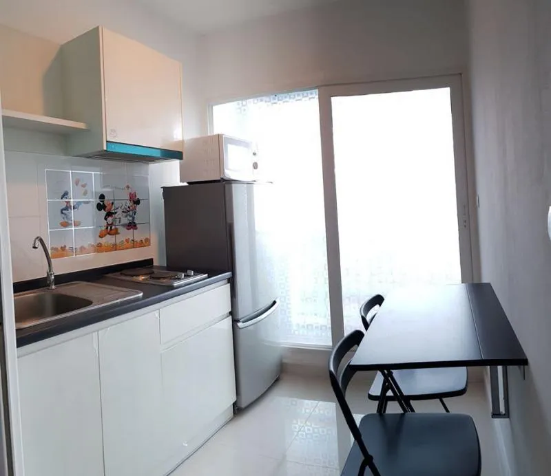 Condo for rent and sale, Aspire Srinakarin, beautiful room, fully furnished, convenient for every trip, the sun does not miss it