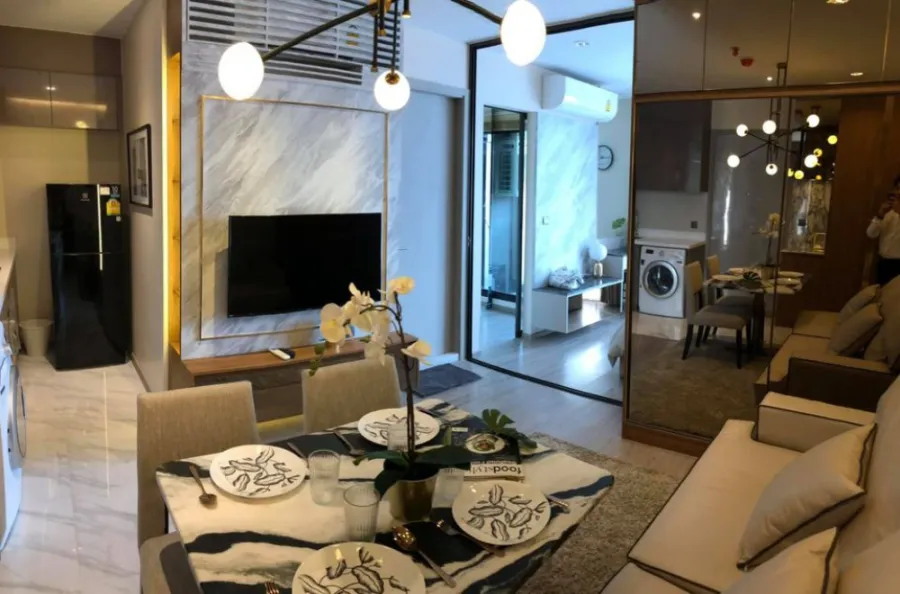 Condo for rent, Rhythm Ekkamai, 8th floor, ready to move in, complete convenience, don't wait, book now !!