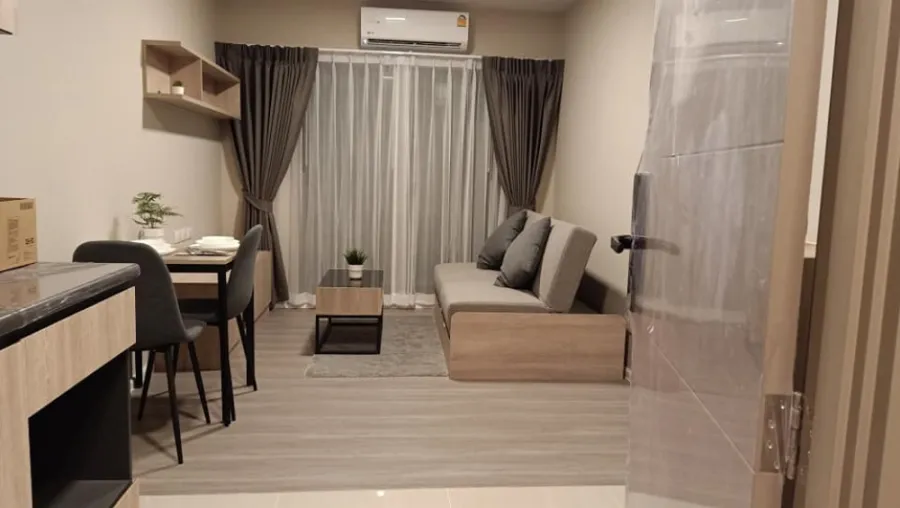 For sale,rent D Condo Hideaway Rangsit, Phase 4, 6th floor, view overlooking the garden and swimming pool, very satisfied, do not reserve, regret it.