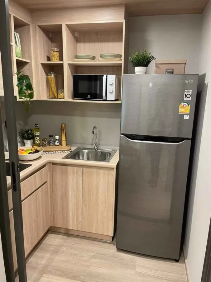 For sale Beat Sukhumvit, nice room, corner room, with furniture + electrical appliances, don't miss out, hurry and reserve+++
