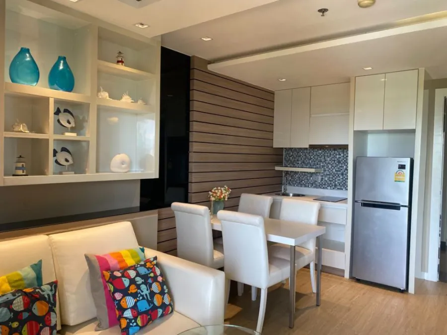 Condo for sale, Lasantia, Pattaya, sea view, pool view, fully furnished, electrical appliances ready, hurry up.