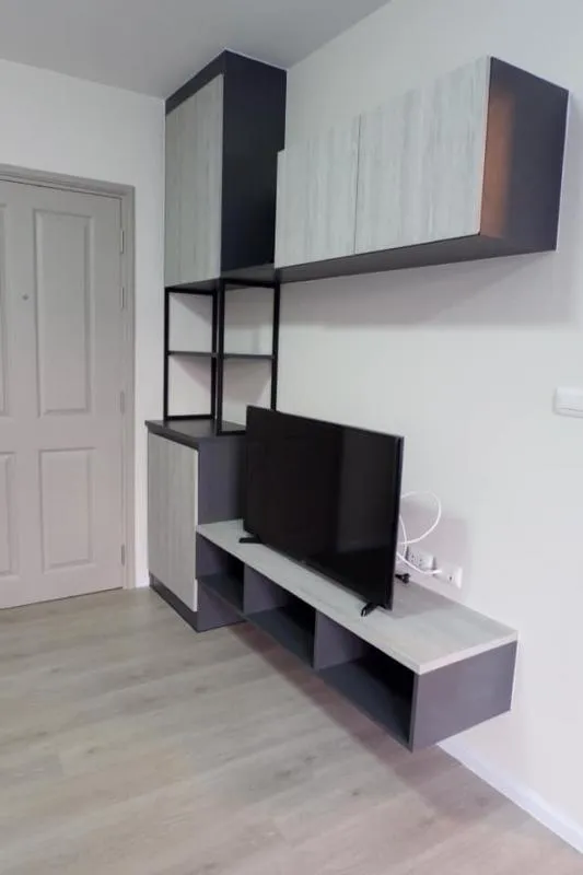 For rent Dcondo Campus Resort Dome- Rangsit, built-in furniture. Beautiful view, high floor is good. Hurry up, slow down.